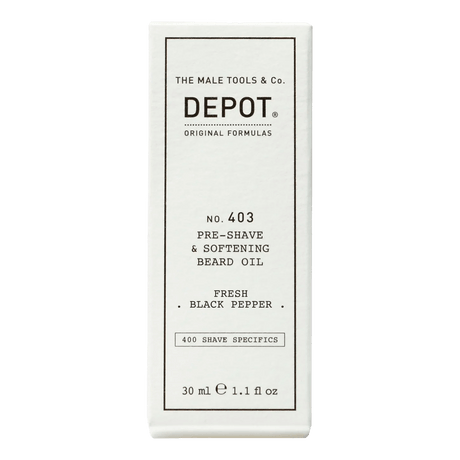 Depot No. 403 Pre-Shave & Softening Beard Oil Fresh Black Pepper