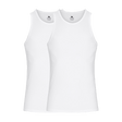 Dovre singlet bambus 2-pakning Hvit S