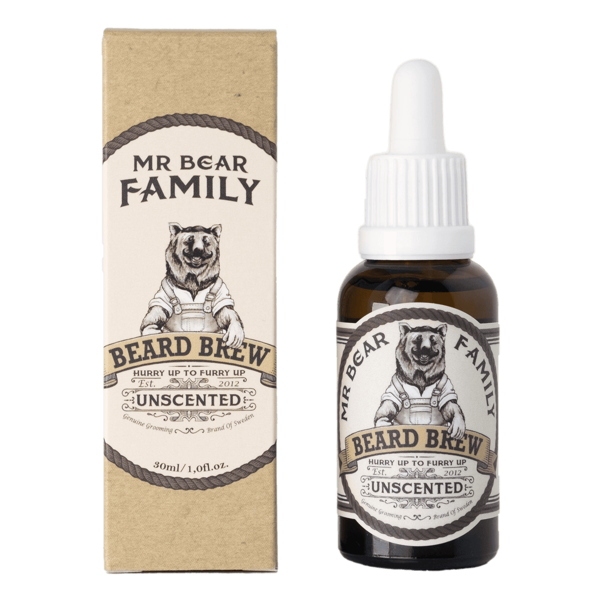 Mr Bear Family Beard Brew skjeggolje - Unscented