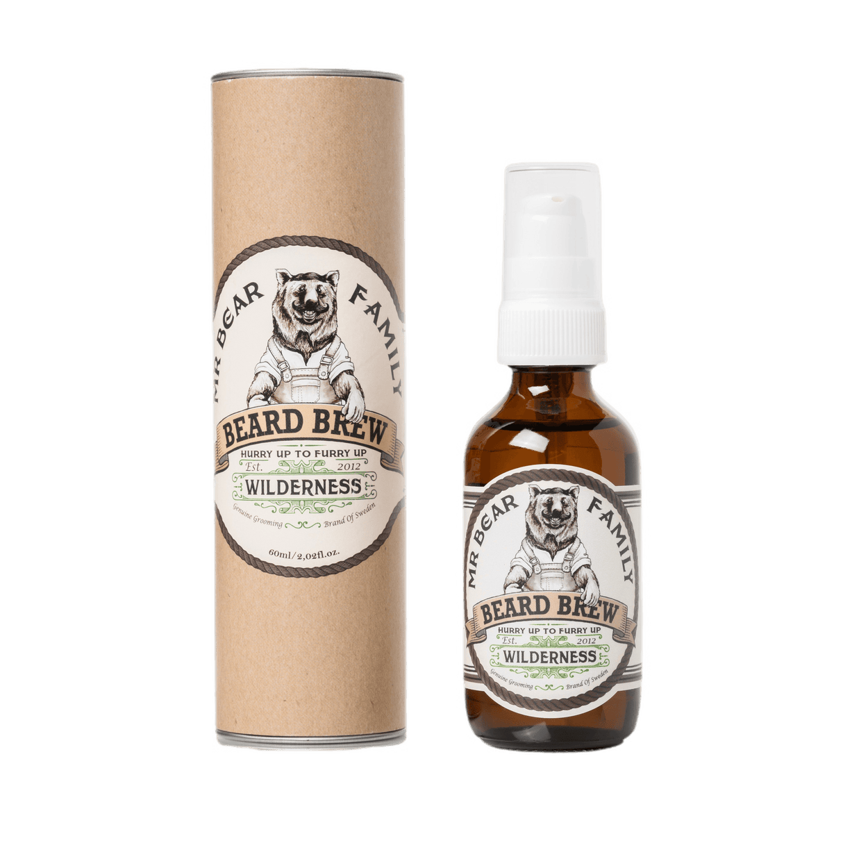 Mr Bear Family Beard Brew skjeggolje - Wilderness 60 ml