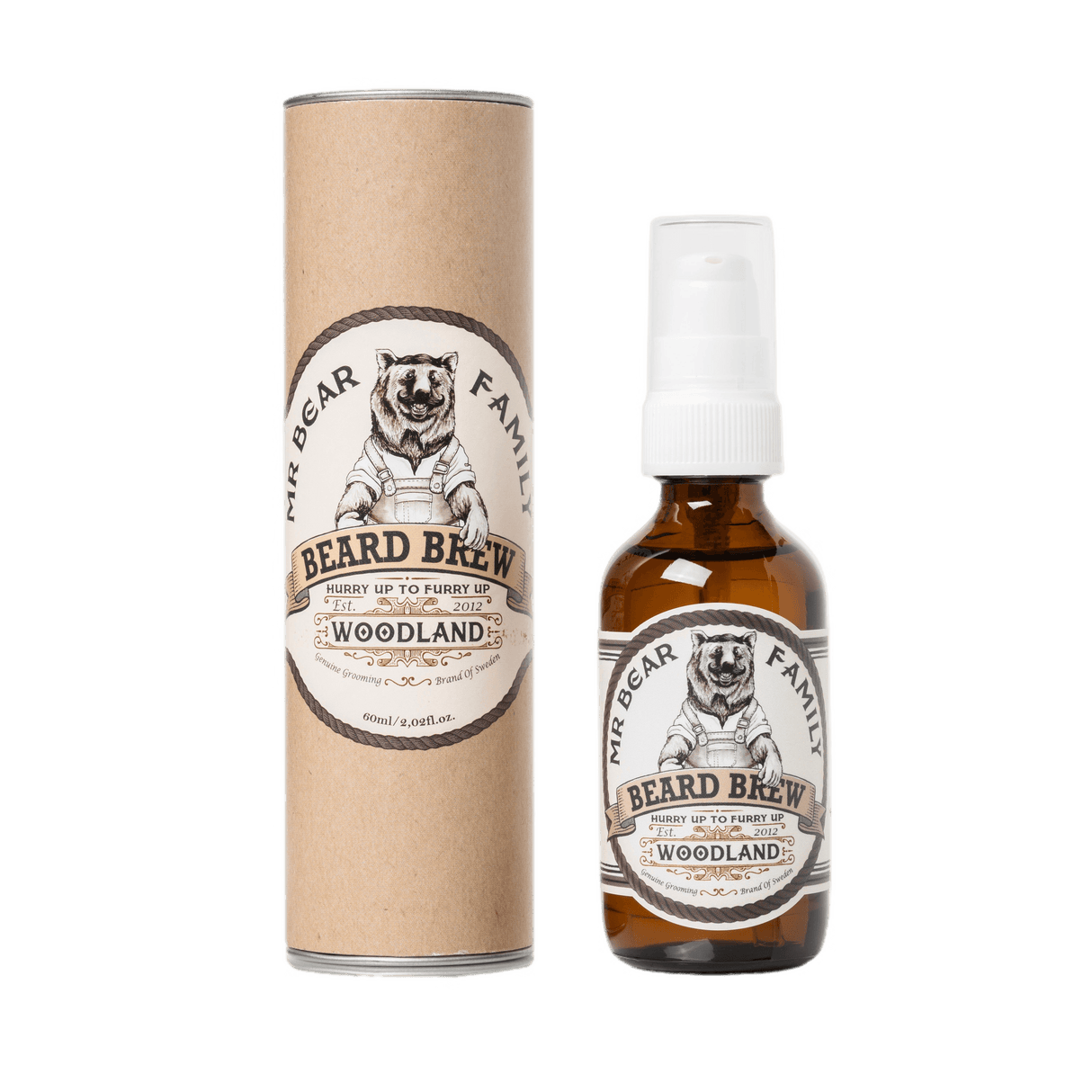 Mr Bear Family Beard Brew skjeggolje - Woodland 60 ml