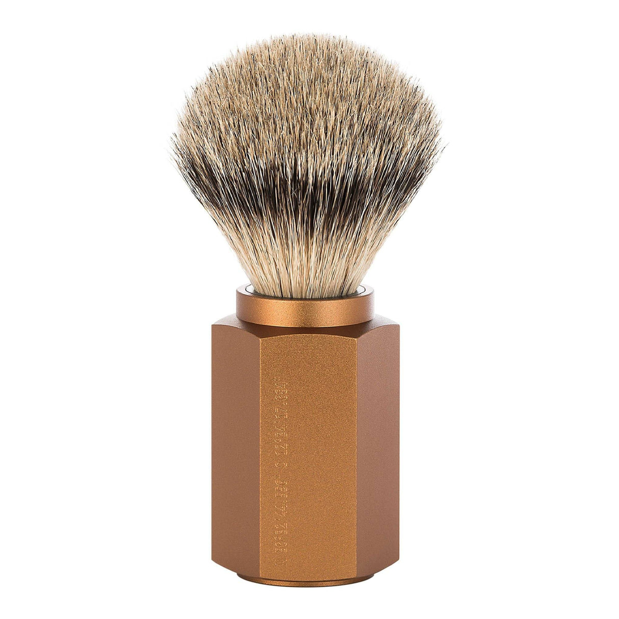 Mühle Hexagon Silvertip Badger barberkost Bronze