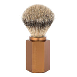 Mühle Hexagon Silvertip Badger barberkost Bronze