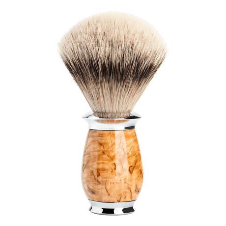 Mühle Purist Silvertip Badger barberkost Karelsk bjørk