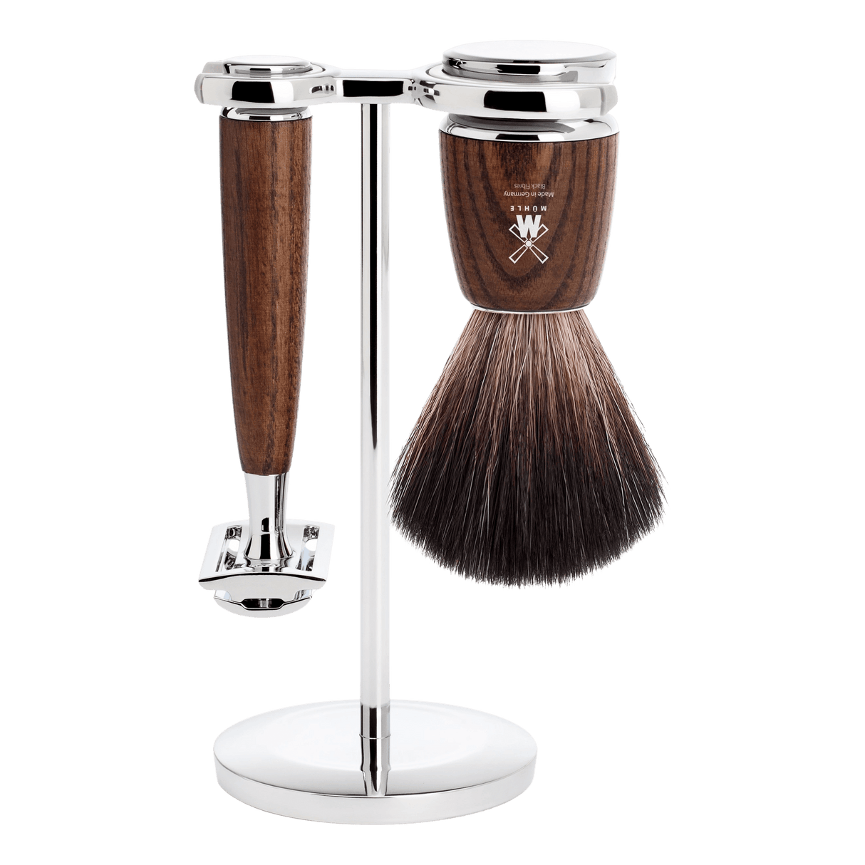 Mühle Rytmo barbersett 3 deler Black Fibre Ask