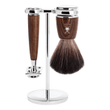 Mühle Rytmo barbersett 3 deler Black Fibre Ask