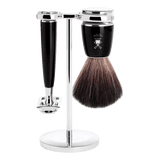 Mühle Rytmo barbersett 3 deler Black Fibre Sort