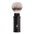 Mühle Silvertip Fibre reisebarberkost aluminium Sort