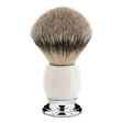 Mühle Sophist Silvertip barberkost Hvit porselen