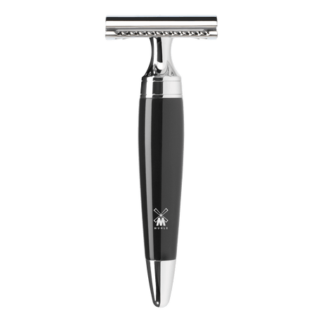 Mühle Stylo tradisjonell barberhøvel Sort