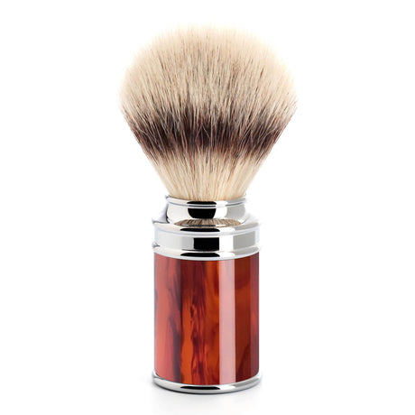 Mühle Traditional Silvertip Fibre barberkost Imitert skilpaddeskall