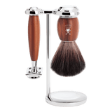 Mühle Vivo barbersett 4 deler Plommetre Black Fibre