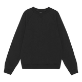 Organic Basics Cotton Crewneck genser Sort S