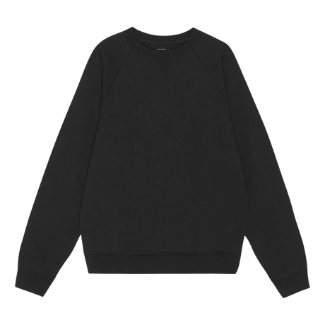 Organic Basics Cotton Crewneck genser Sort S